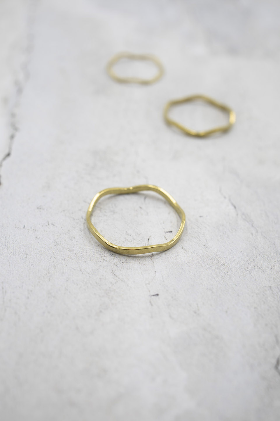 brass ring Adjustable golden ring minimalist jewelry jewelry creation 18mm